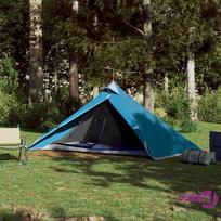 vidaXL vienvietė tipi stovyklavimo palapinė, mėlyna (Blue), 255 x 153 x 130 cm
