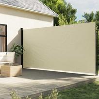 vidaXL Ištraukiama šoninė markizė, kreminė (Cream), 200x600 cm