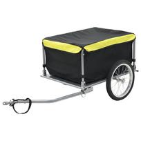 priekab juod - vidaXL Dviračio priekaba, juoda ir geltona (Black and Yellow) - 1 nuotrauka