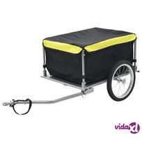 priekab juod - vidaXL Dviračio priekaba, juoda ir geltona (Black and Yellow) - 2 nuotrauka