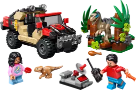 lego jurassic world - LEGO Jurassic World Velociraptorius ir pabėgimas visureigiu 76972 - 2 nuotrauka