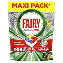 fairy indaploviu tabletes platinum all in one lemon - Indaplovių kapsulės Fairy Platinum Plus Lemon, 40 vnt. - 1 nuotrauka
