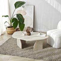 roc - Asir Kavos staliukas Uola - Travertinas (Travertine), 105 cm x 35 cm x 65 cm - 1 nuotrauka