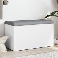balta suoliukas daiktadeze - vidaXL Suoliukas-daiktadėžė, baltas (White), 82 cm x 42 cm x 45 cm - 1 nuotrauka