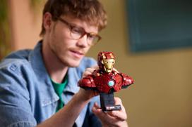 biustoto - LEGO MARVEL Geležinio žmogaus MK4 biustas 76327 - 6 nuotrauka