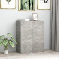 vidaXL Šoninė spintelė, betono pilka (Concrete Grey), 60x30x75 cm