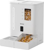 Sponge Smart Pet Feeder Dual, 5 L, Baltas (White)