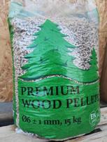 palete - Medžio granulės Sertifikuotos EnPlus A1 (6mm), paletė (65vnt x 15kg) - 975kg - 3 nuotrauka