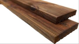 Terasinė lenta, 300 cm x 14.2 cm x 2.8 cm, impregnuota, ruda