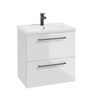 Vonios spintelė su praustuvu Deftrans Metro D60, balta (White)