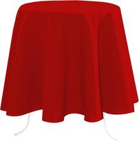 Staltiesė Stof Nelson Raudona (Red) Ø 180 cm