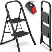 Buitinės kopėčios Higher, 2 pakopų, juodos (Black)