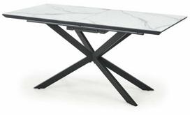 Išskleidžiamas valgomojo stalas Diesel, baltas marmuras/juodas (White Marble/Black)