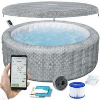 pripuciamas spa - Bestway Lay-Z-Spa Bali AirJet, pilkas (Grey), 196 x 71 cm - 3 nuotrauka