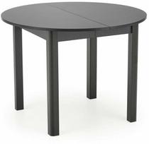 baltus stalus - Išskleidžiamas valgomojo stalas Halmar Ringo, juodas (Black) 102-142 cm x 102 cm x 76 cm - 1 nuotrauka