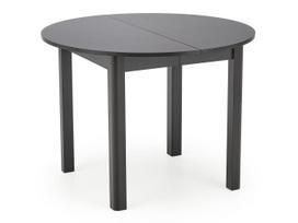 baltus stalus - Išskleidžiamas valgomojo stalas Halmar Ringo, juodas (Black) 102-142 cm x 102 cm x 76 cm - 2 nuotrauka