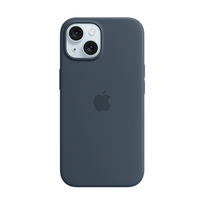 apple 15 with magsafe - Apple "Silicone Case with MagSafe iPhone 15 (MT0N3ZM/ A)" Storm Blue - 1 nuotrauka