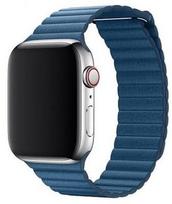 Devia Elegant Leather Loop For Apple Watch 40mm Blue