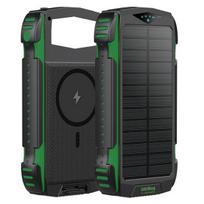 isorine baterija 20000mah solar - 4smarts TitanPack Rugged UltiMag 20000mAh Žalias (Green) - 1 nuotrauka