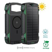 isorine baterija 20000mah solar - 4smarts TitanPack Rugged UltiMag 20000mAh Žalias (Green) - 2 nuotrauka