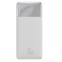 baseus 20w power bank - Baseus Bipow, 10000mAh, 20W, Balta (White) - 1 nuotrauka
