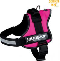 julius k9 petnesos suniui - Trixie Julius-K9 petnešos šunims M/L, spalva: fuksija (Magenta), 580 - 760 mm x 40 mm - 2 nuotrauka