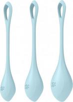 Satisfyer Yoni Power 2 vaginalinių kamuoliukų rinkinys Mėlyna (Blue)