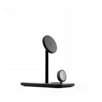 Twelve South HiRise 3 Deluxe (2024) Qi2 belaidis įkroviklis trims įrenginiams, suderinamas su MagSafe Juodas (Black)