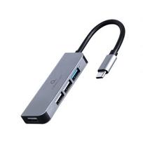usb adapter usb port - Gembird USB-C 4-Port Hub UHB-CM-U3P1U2P3-01 (Pilkas - Grey) - 2 nuotrauka