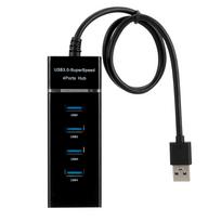 RoGer AD15651 USB 3.0 Hub - Splitter 4 x USB 3.0 (Juodas)