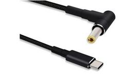 MicroConnect USBC-DC-5A-15V 5.5*2.5mm lyties keitiklis Juodas (Black)