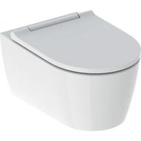 klozetai unitazai - Geberit One Rimless pakabinamas klozetas su sėdyne ir dangčiu, 355x530 mm, baltas (White) - 1 nuotrauka