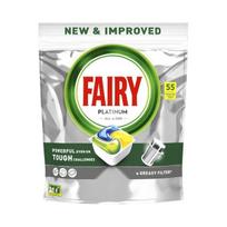 fairy kapsules - Indaplovių kapsulės Fairy Platinum All in One Lemon, 55 vnt. - 1 nuotrauka