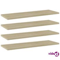 vidaXL Knygų lentynos plokštės, 4vnt., ąžuolo (Oak), 60x20x1,5 cm, MDP