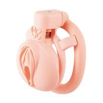Penio skaistybės narvas Sevanda Pink Pride Chastity Cage Short (rožinis)