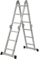 4 pakopu kopecios - Kopėčios HERVIN EQUIPMENT, aliuminės daugiafunkcės, 4 x 5 pakopų, AM0220A - 1 nuotrauka