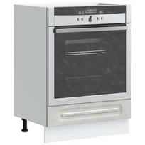 orkaites spintele - Kalmar Kitchen Cabinet, Orkaitės spintelė 60 cm, Betono pilka (Concrete) - 2 nuotrauka