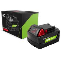 milwaukee akumuliatoriaus - Green Cell PTML18V5, Milwaukee M18, 18 V, 5 Ah, Li-ion - 1 nuotrauka