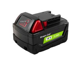 milwaukee akumuliatoriaus - Green Cell PTML18V5, Milwaukee M18, 18 V, 5 Ah, Li-ion - 2 nuotrauka