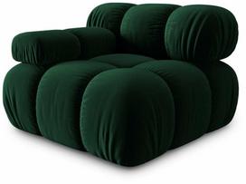 foteliai moduliniai - Micadoni Home Bellis kampinis modulinis fotelis, tamsiai žalias (Dark Green) - 1 nuotrauka