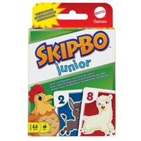 skip bo - MATTEL GAMES kortų žaidimas „Skip-Bo Junior“, HHB37 - 1 nuotrauka
