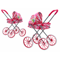 Lean Toys Lėlių Vežimėlis, Rožinė (Pink)