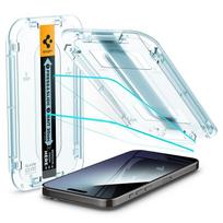 stikliukas apsauginis iphone 15 pro max - Spigen "Glas.tR EZ Fit" Apsauginis stiklas Apple iPhone 15 Pro Max - 2 vnt. Skaidrus (Clear) - 1 nuotrauka