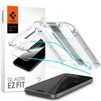 iphone 16 pro apsauginis stiklas - Spigen "GLAS.tR EZ Fit" Grūdintas stiklas 2 vnt. Apple iPhone 15 Skaidrus (Clear) - 2 nuotrauka