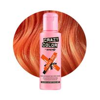 Crazy Color Coral Red 57, pusiau ilgalaikiai plaukų dažai, 100 ml