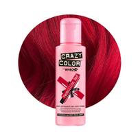 plauku raudoni dazai - Crazy Color 40 Vermillion Red (Raudona) 100 ml - 2 nuotrauka