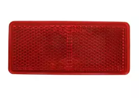 atsvaitai dviraciui - Klijuojamas atšvaitas raudonas (Red) stačiakampis 40x90 mm - 2 nuotrauka