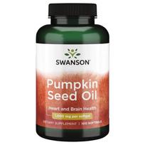 moliugai - SWANSON Moliūgų sėklų aliejus 1000 mg, 100 minkštųjų gelių - 1 nuotrauka