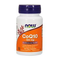 gudobele - NOW Foods CoQ10 100 mg su gudobelių uogomis, 30 kapsulių - 1 nuotrauka