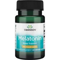 SWANSON Melatoninas 500 mcg, 60 kapsulių